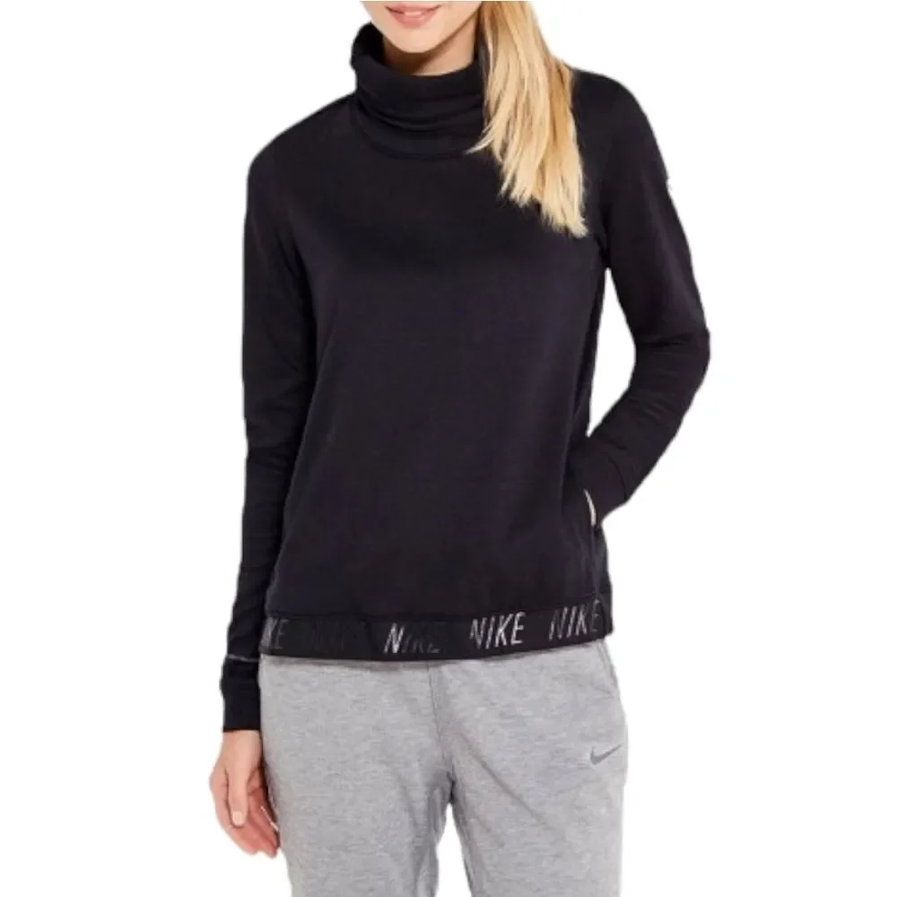 NIKE Dri-Fit Cowl Neck Training Top L